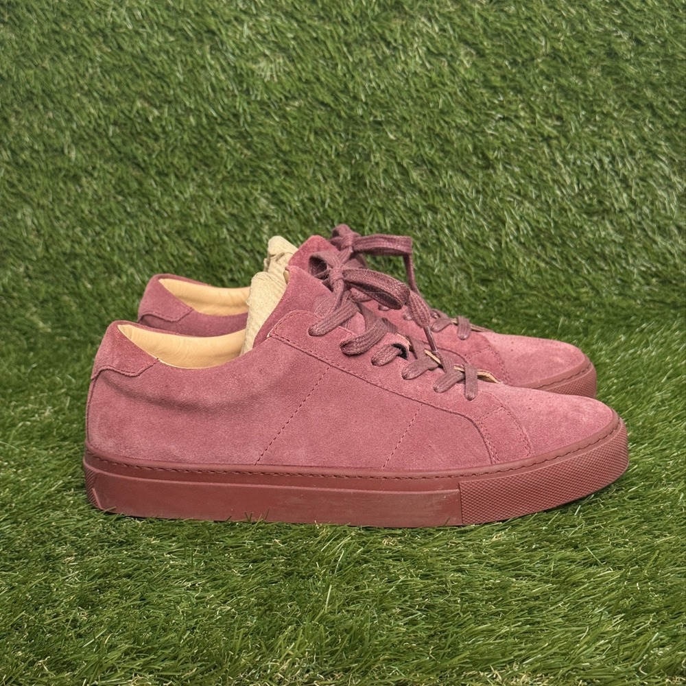 Greats Brooklyn The Royale Sneakers Maroon Suede Mens Size 7 Low Top Italy